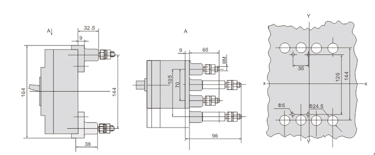 2-Outline-and-Installion-Dimension-(mm)