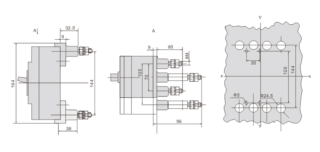 2-Outline-and-Installion-Dimension-(mm)