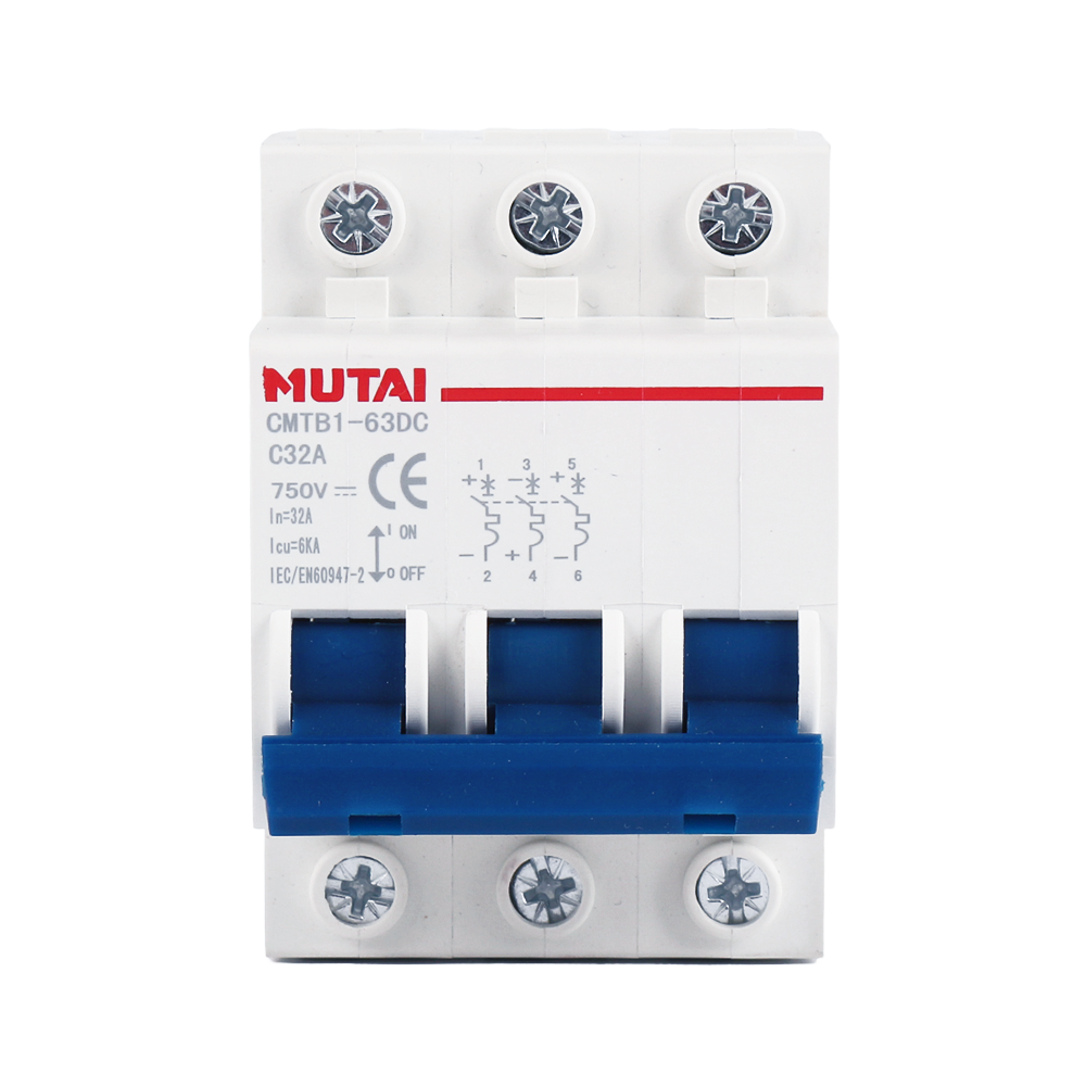 DC MCB miniature circuit breaker 3P 3 Pole