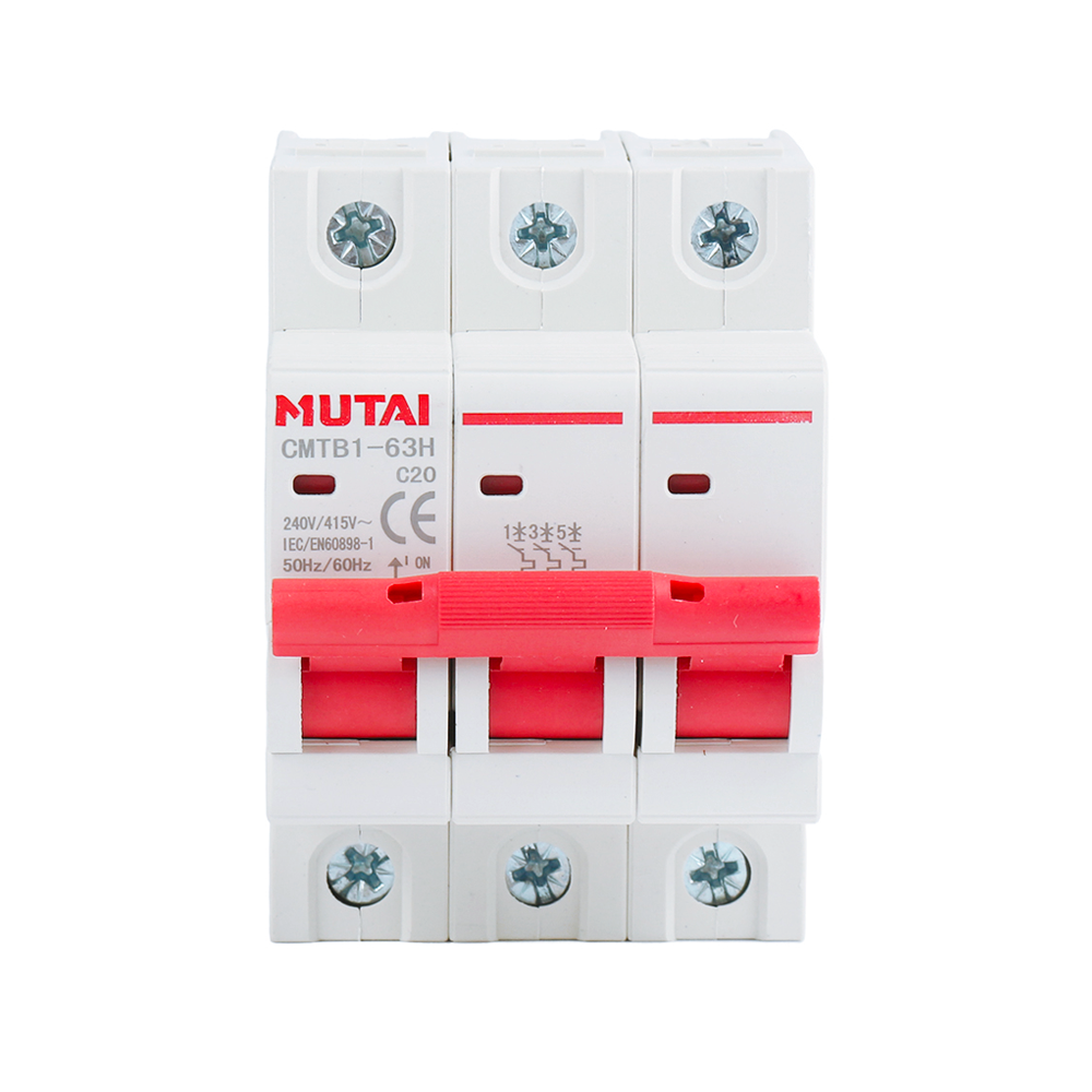 MUTAI MCB miniature circuit breakerCMTB1-63A 3 Pole